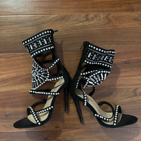 Rhinestone Embellished Heels - Picture 2 of 6